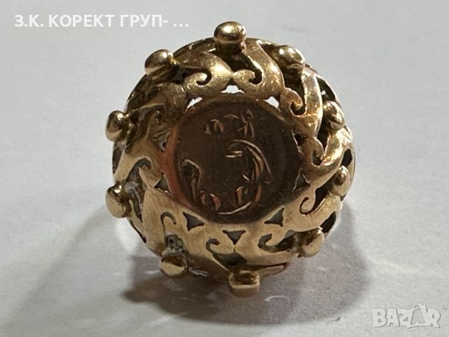 Златен пръстен 14к, 7,70гр, снимка 8 - Пръстени - 46416891