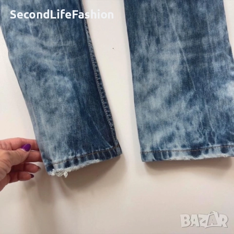 Дамски дънки Desigual Slim Fit с бродирана талия, размер 36, снимка 6 - Дънки - 52266449