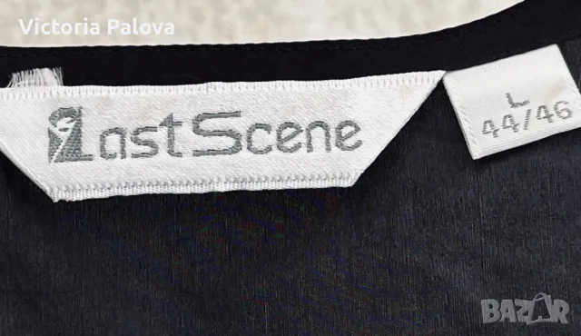 Копринен потник/топ с бродерия LAST SCENE , снимка 3 - Корсети, бюстиета, топове - 49914666