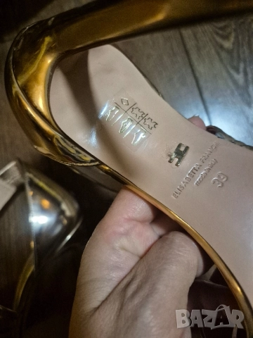 Elisabetta Franchi N39 обувка с ток, снимка 9 - Дамски обувки на ток - 52505553