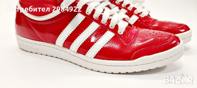 Редки червени маратонки Adidas Sleek Series Hi Top Размер 37 1/3 UK 4 1/2 G61361 US 6, снимка 3 - Маратонки - 52933029