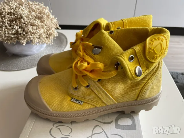 Fashion Sport Дамски обувки в жълто, 38 EU, снимка 6 - Дамски боти - 49779303