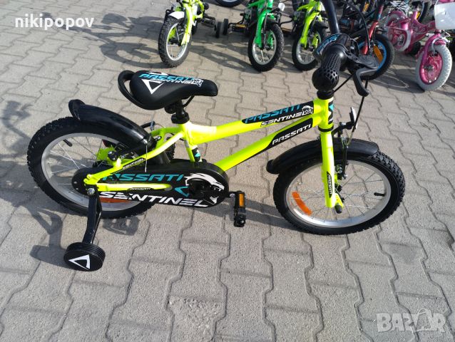 PASSATI Алуминиев велосипед 16" SENTINEL жълт, снимка 2 - Велосипеди - 45489832