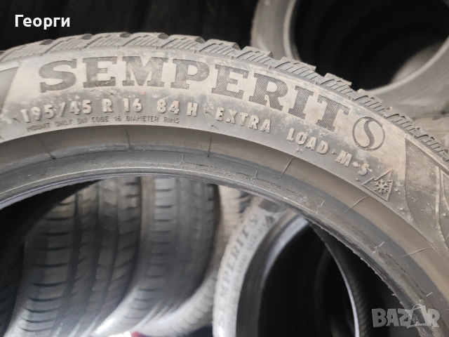 2бр.зимни гуми 195/45/16 Semperit, снимка 8 - Гуми и джанти - 53911902