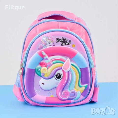 Детска ученическа чанта  с щампована твърда карикатура за предучилищна възраст 2-5 години водоустойч, снимка 11 - Раници - 52852554