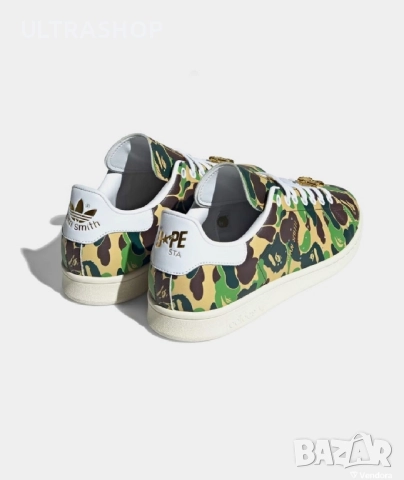 adidas Originals Stan Smith x Bape size 42, 45 1/3, снимка 3 - Кецове - 52586465