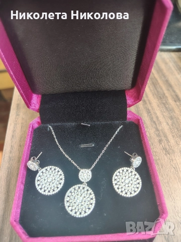 Дамски комплект бижута , снимка 3 - Колиета, медальони, синджири - 52910462