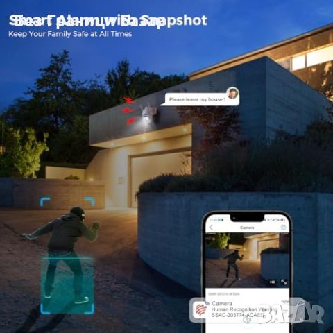 Нова 4G LTE външна камера със SIM карта и 360° нощно виждане охрана дом, снимка 6 - IP камери - 45791626