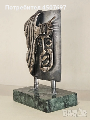 сребърна скулптора от 70 те години, снимка 8 - Антикварни и старинни предмети - 53826276