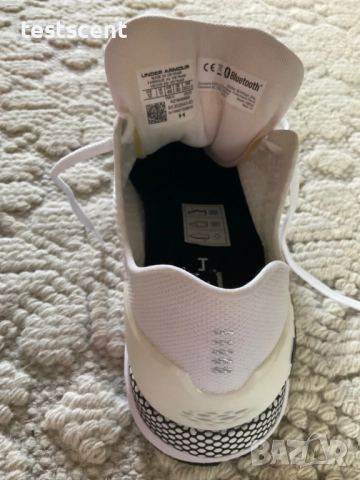 $129 Under Armour HOVR Sonic 4 – мъжки маратонки за бягане, бели, размер EU 46 / UK 11 / US 12, снимка 10 - Маратонки - 52181403