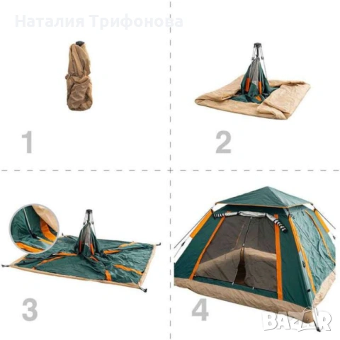 Палатка 4 местна Muhler 2008 220x220xH100см, снимка 4 - Палатки - 54181170