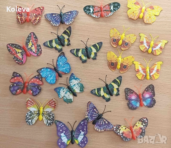 Пеперуди органза с кристал 65/65мм , снимка 4 - Декорация за дома - 45871236