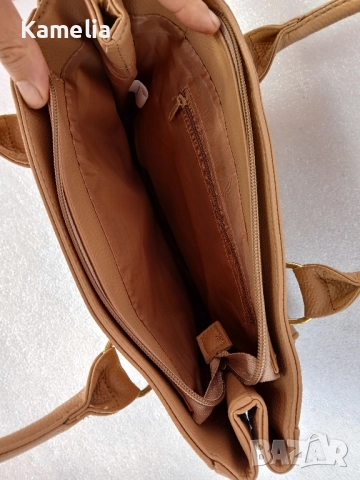 Бежова чанта, снимка 4 - Чанти - 52178656