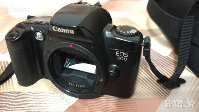 лентов фотоапарат CANON EOS 500, снимка 8 - Фотоапарати - 47415623