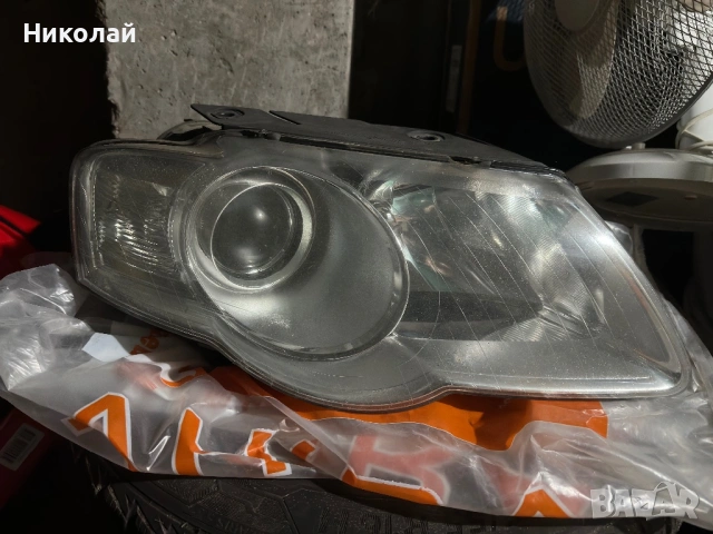 VW Passat B6 десен фар с лупа