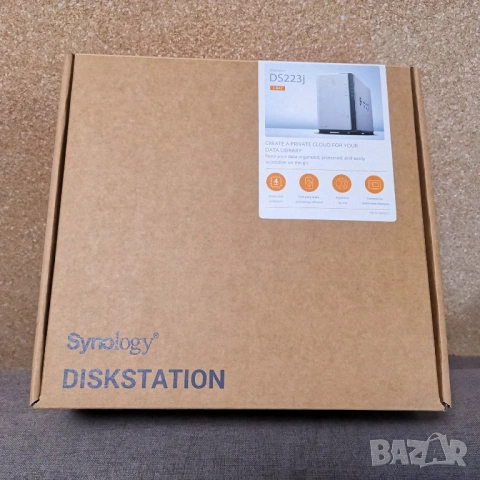 Мрежови сторидж NAS Synology DS223j, 1Gb DDR4 RAM, 2 bay