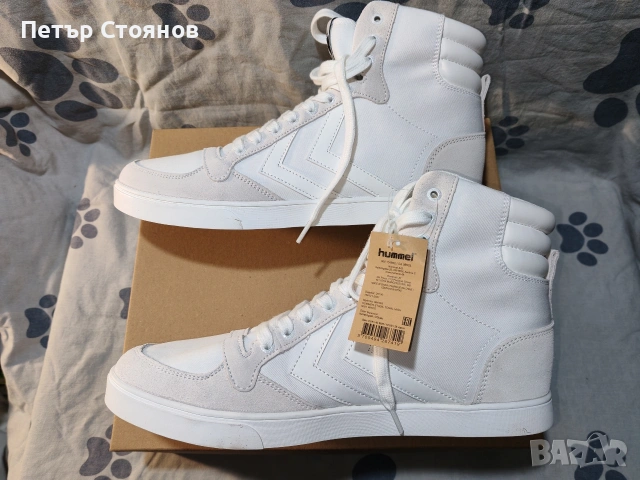 Високи мъжки кецове HUMMEL №44, снимка 9 - Кецове - 53793487