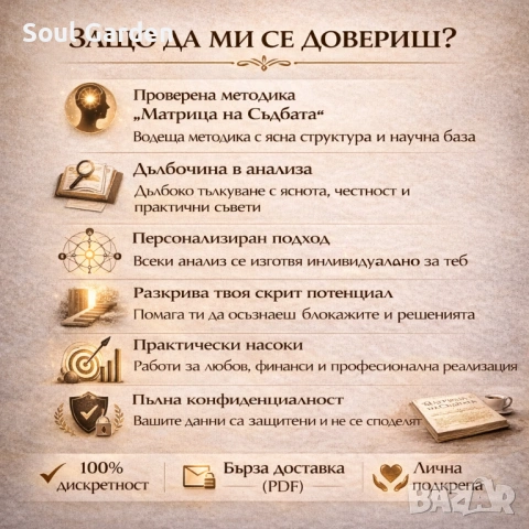 Матрица на Съдбата – Персонален Нумерологичен Анализ (40+ страници), снимка 4 - Друго ясновидство - 53689146