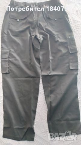 Мъжки карго панталони, НОВО – цвят каки – летни – XXL, снимка 4 - Панталони - 46358066