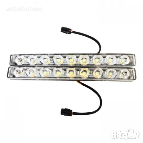 Дневни LED светлини(DRL) с бягащ мигач 06, снимка 2 - Аксесоари и консумативи - 49858139