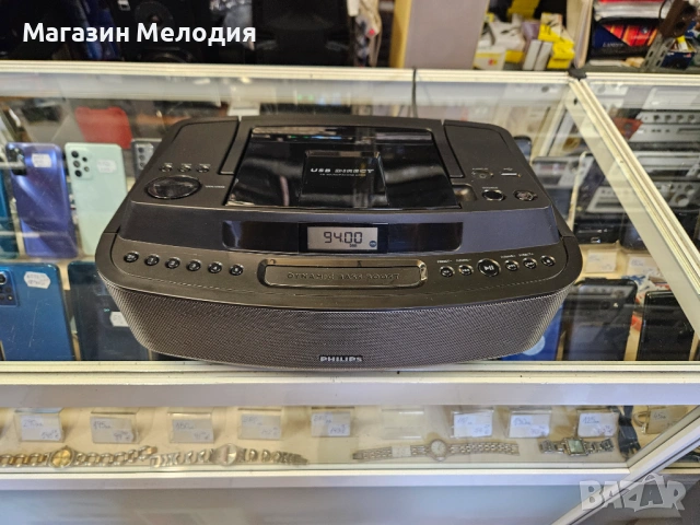 Система Philips AZ420/12 В отлично техническо и визуално състояние. Има радио, диск, usb и aux. Вгра, снимка 5 - Аудиосистеми - 53450913