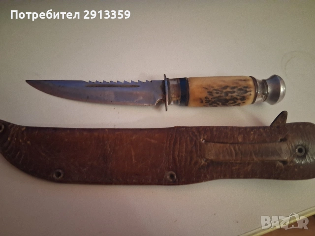 ловджийски нож уникат, снимка 2 - Ножове - 53469129