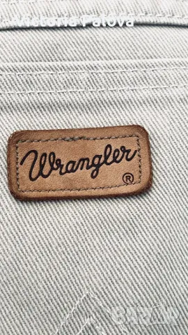 Светлобежови  прави дънки WRANGLER  оригинал, снимка 8 - Дънки - 49267970