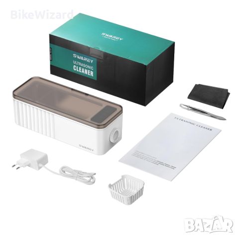 SWAREY Ultrasonic Cleaner 460 ml ултразвуково почистваща вана ЧЕТЕТЕ описанието, снимка 1 - Друга електроника - 46189493