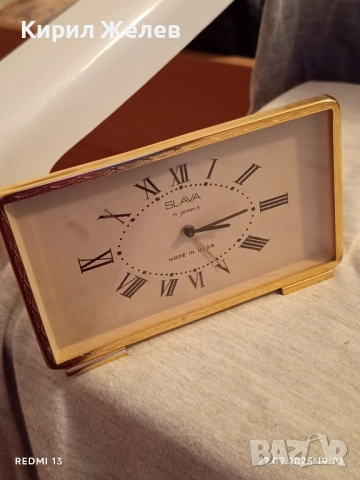 Изключително рядък нов в кутия Колекционерски будилник СЛАВА СССР с документи 35989, снимка 3 - Антикварни и старинни предмети - 51859642