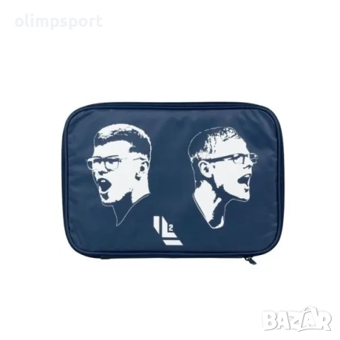 калъф за тенис на маса единичен Tibhar Cover Lebrun red/navy нов модел 2026 размери 29х5х19см​