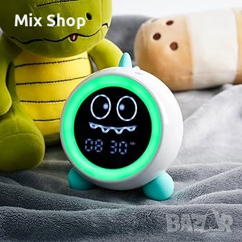 Нов Детски часовник за заспиване с нощни светлини, аларма , снимка 5 - Друга електроника - 53962884