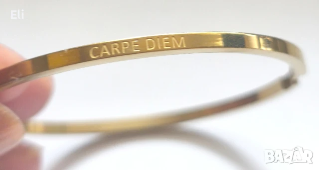 "Carpe Diem" (Улови мига) - Гривна с тайно послание , снимка 2 - Гривни - 51202057