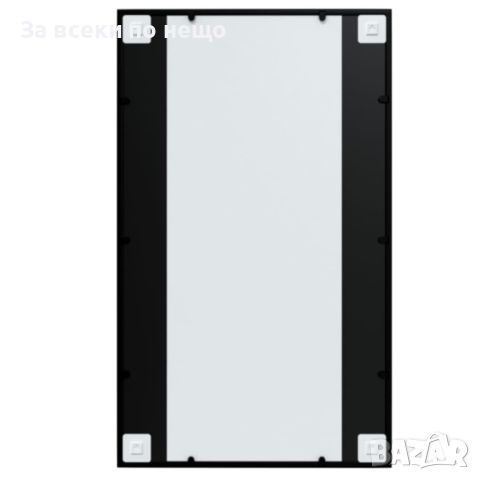 Огледало за стена, черно, 100х60 см, метал, снимка 6 - Огледала - 45888282