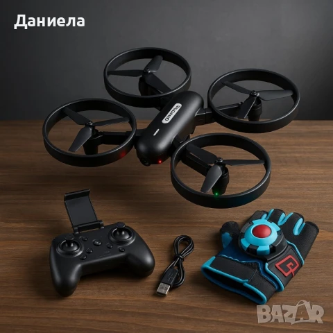 Дрон с жестово управление и Wi-Fi камера – Traces, снимка 6 - Дронове и аксесоари - 51097433