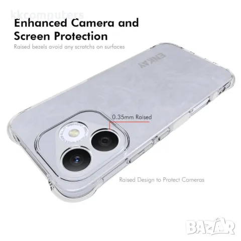 Honor 400 Lite Удароустойчив ENKAY Силиконов Калъф и Протектор, снимка 3 - Резервни части за телефони - 50030554