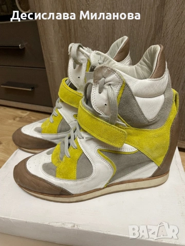 Обувки ест.кожа и велур Elena Lachi-номер 40, но по скоро отговарят на 41