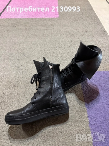 Дамски кожени боти, снимка 7 - Дамски боти - 52493814