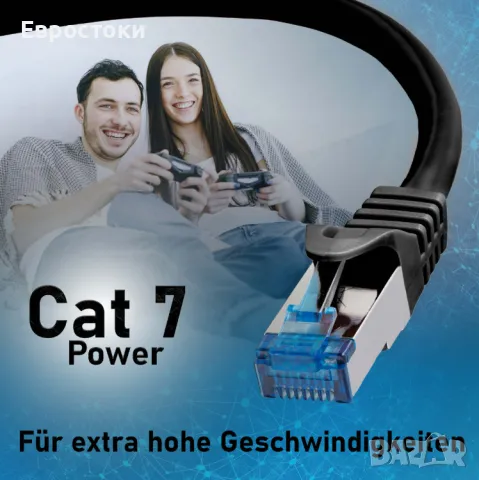 Кабел Lets-sell BIG1215 0,5m CAT.7 SSTP, комплект от 2 броя, BIGtec CAT7 пач кабел, мрежов кабел Eth, снимка 5 - Кабели и адаптери - 49582944