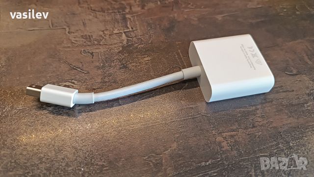 Apple Mini DisplayPort към DVI адаптер A1305. Mini DP to DVI, снимка 5 - Кабели и адаптери - 46189482