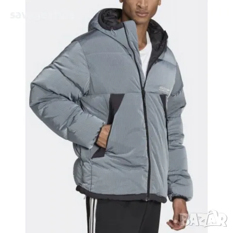 Мъжко яке ADIDAS Adventure Down Puffer Jacket Grey, снимка 1 - Якета - 48818972