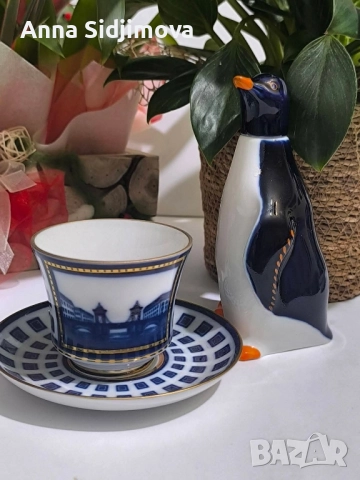 Руски порцелан ЛФЗ двоен сет за чай 