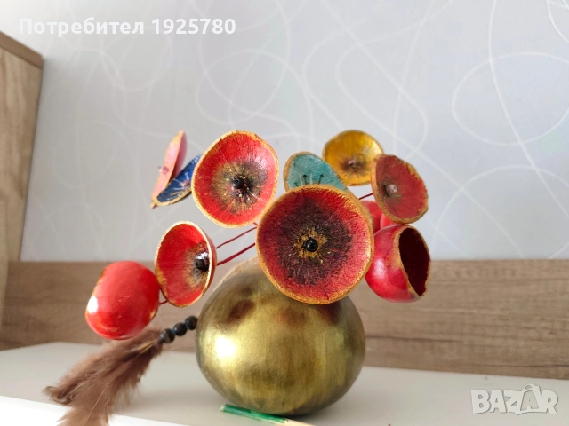 цветя с ваза , снимка 6 - Декорация за дома - 53406608