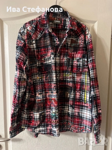 Нова 100 % оригинална памук памучна  дамска елегантна риза Desigual Десигуал 