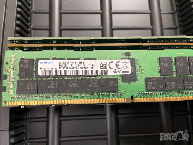 SAMSUNG 64GB 2S2R*4 DDR4-2666 RDIMM PC4-21300V-R RAM памет, снимка 1 - RAM памет - 46445274