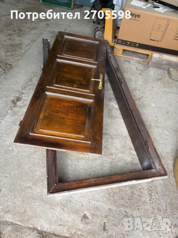 Входна врата масивно дърво с каса, снимка 2 - Входни врати - 53717015