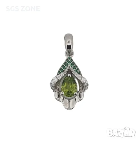 Сребърна Висулка с Перидот 