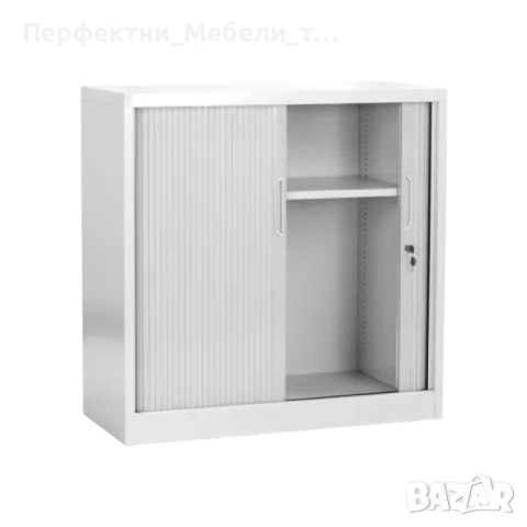 Нисък метален шкаф с плъзгащи стъклени врати-за балкон,за тераса,за баня,за мокро помещение,за лекар, снимка 6 - Градински мебели, декорация  - 50091123