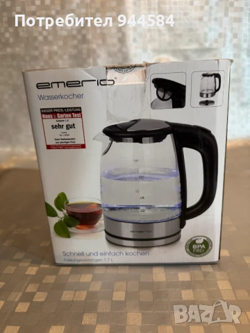 Ел.кана EMERIO - 1.7л. 2200W, LED светлина , снимка 1