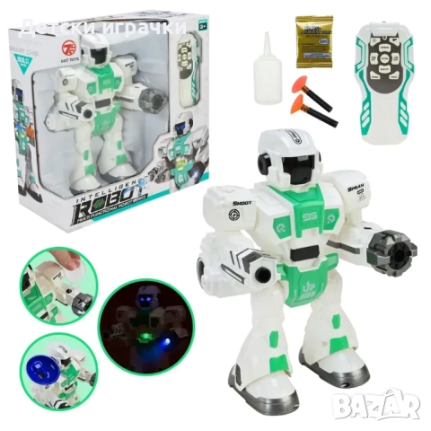 Робот с дистанционно и пара - ходи, стреля, светлина и звук , снимка 3 - Други - 52249593