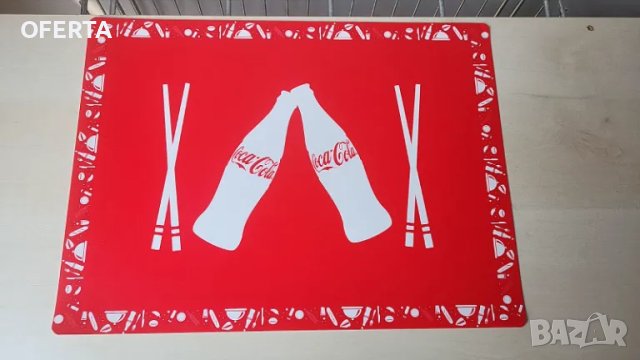 Подложка за хранене Coca Cola Red 30x43 см, снимка 1 - Обзавеждане за заведение - 46926277